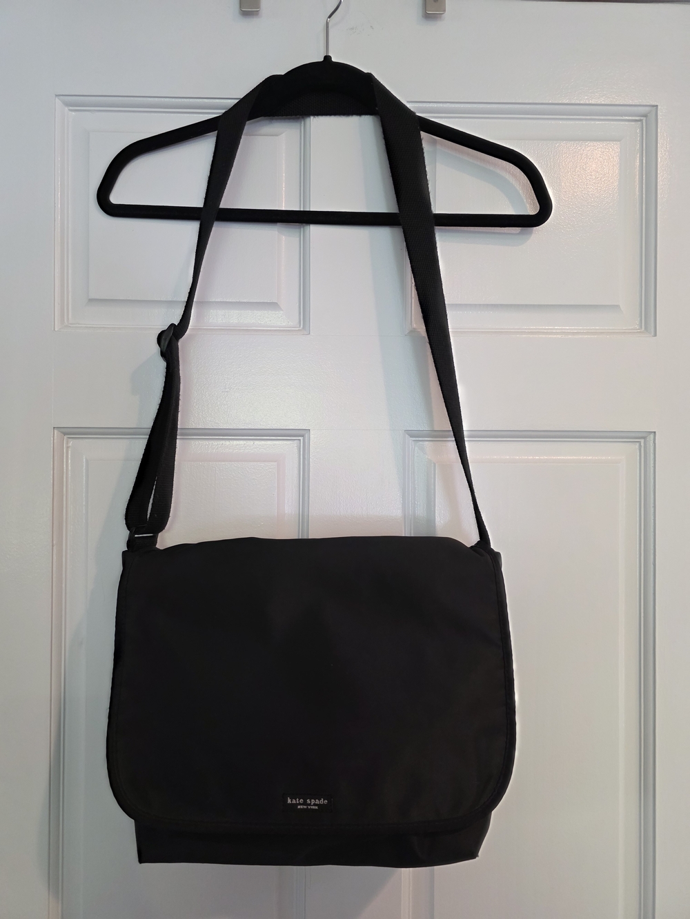 Kate Spade Black Nylon Messenger Bag